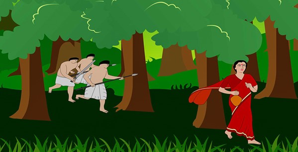 Queen Alamelamma's Curse before leaping into the River Kaveri